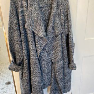 Navy blue cardigan sweater